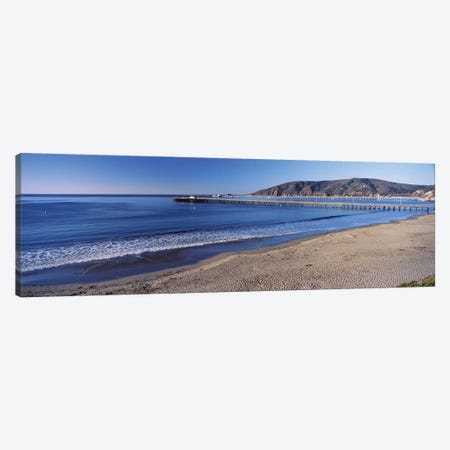 Avila Beach Pier, San Luis Obispo County, California, USA Canvas Print #PIM14273} by Panoramic Images Canvas Art