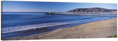 Avila Beach Pier, San Luis Obispo County, California, USA Canvas Art Print - Nautical Scenic Photography