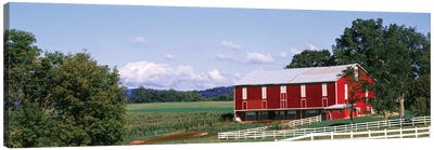 Barn In A Farm, Lewisburg, Union County, Pennsylvania, USA Canvas Art Print - Pennsylvania Art