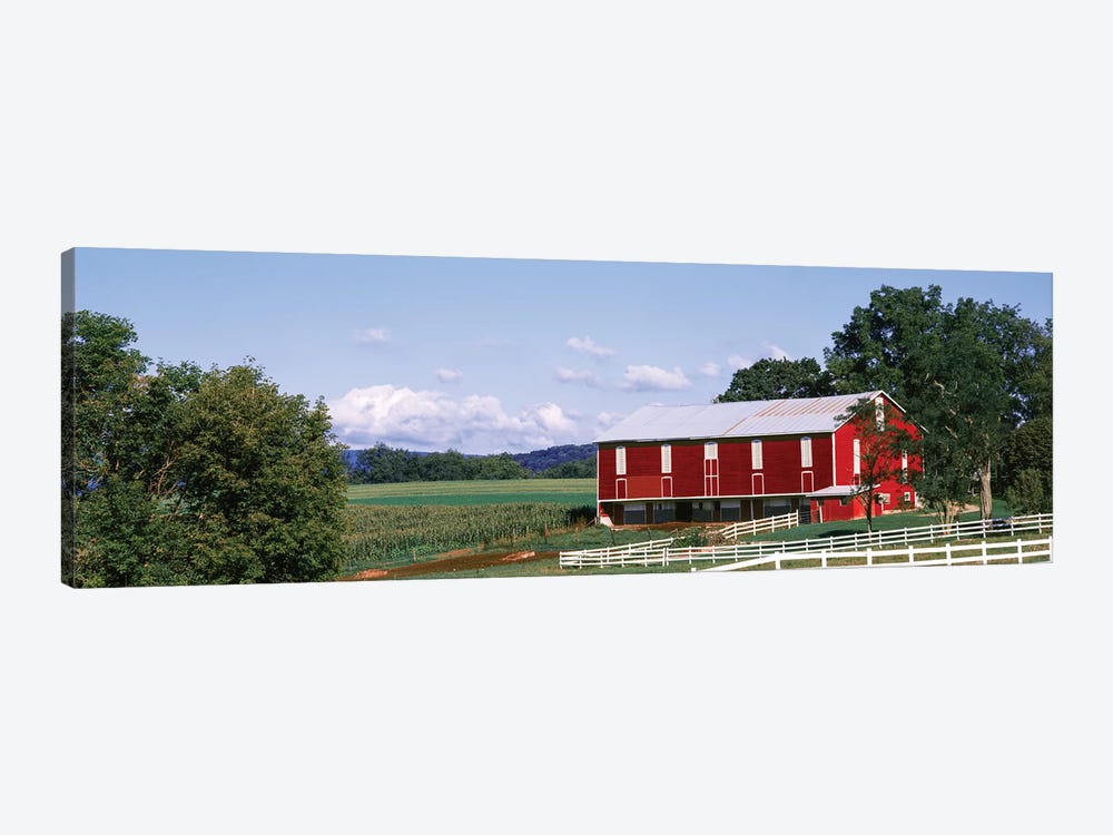 Barn In A Farm, Lewisburg, Union County, Pennsylvania, USA by Panoramic Images 1-piece Canvas Art Print