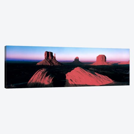 Sunset At Monument Valley Tribal Park, Utah, USA Canvas Print #PIM142} by Panoramic Images Art Print