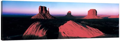 Sunset At Monument Valley Tribal Park, Utah, USA Canvas Art Print - Utah Art