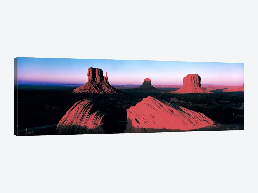 Sunset At Monument Valley Tribal Park, Utah, USA by Panoramic Images 1-piece Canvas Art Print