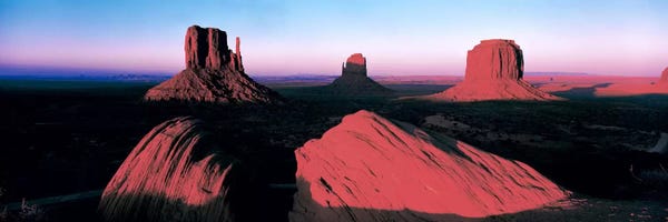 Valleys: Sunset At Monument Valley Tribal Park, Utah, USA by Panoramic Images