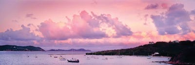 Boats In The Sea, Coral Bay, Saint John, U.S. Virgin Islands by Panoramic Images canvas print