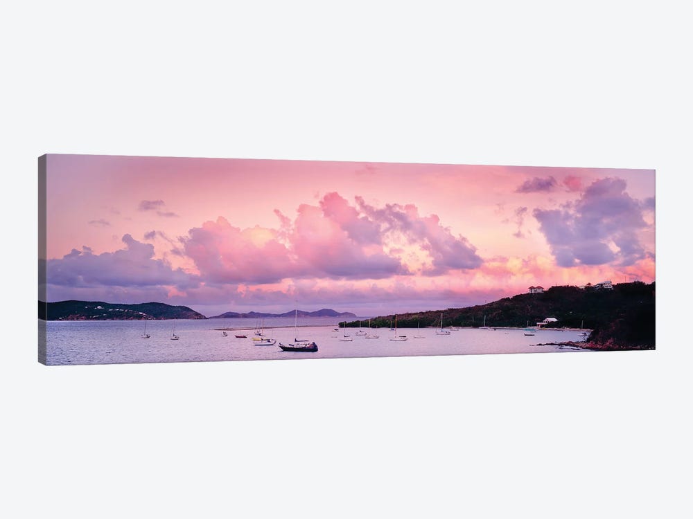 Boats In The Sea, Coral Bay, Saint John, U.S. Virgin Islands by Panoramic Images 1-piece Canvas Art Print