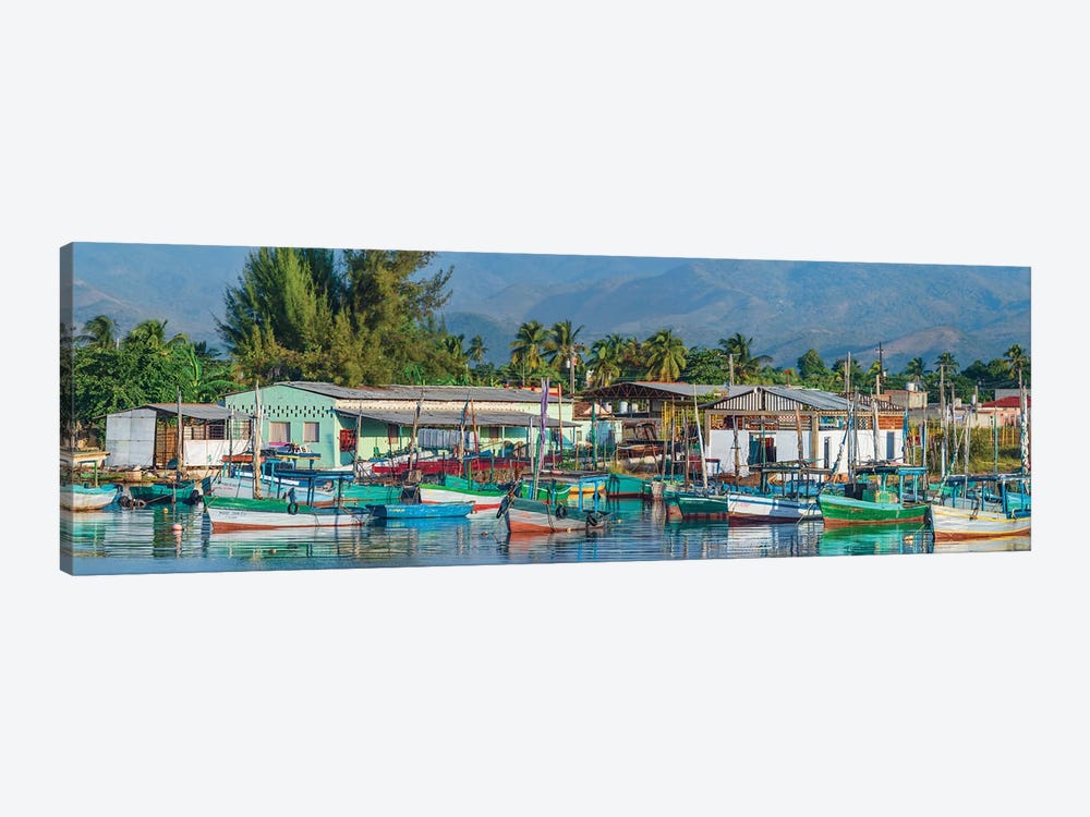 Boats Moored In Harbor, Trinidad, Cuba I by Panoramic Images 1-piece Canvas Art Print