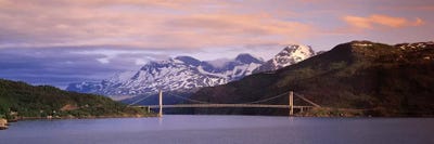 Bridge Across A River, Fjord, Norway by Panoramic Images canvas print