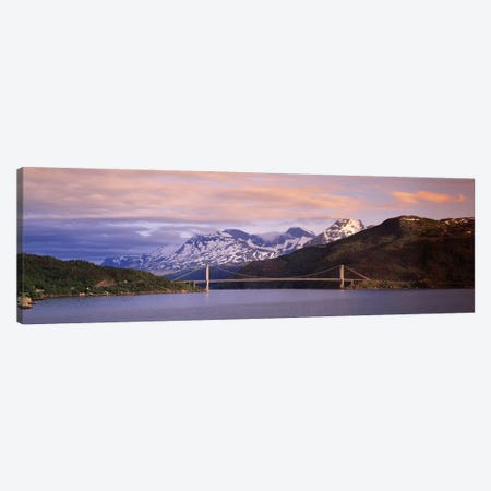 Bridge Across A River, Fjord, Norway Canvas Print #PIM14311} by Panoramic Images Canvas Print