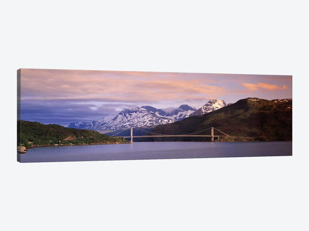 Bridge Across A River, Fjord, Norway by Panoramic Images 1-piece Canvas Wall Art