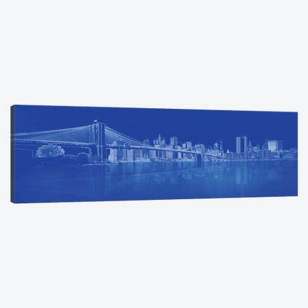 Brooklyn Bridge Over East River, New York City, USA I Canvas Print #PIM14315} by Panoramic Images Canvas Artwork