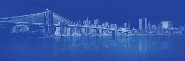 Brooklyn: Brooklyn Bridge Over East River, New York City, USA I by Panoramic Images