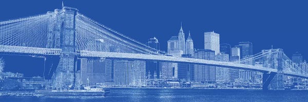 Brooklyn: Brooklyn Bridge Over East River, New York City, USA II by Panoramic Images