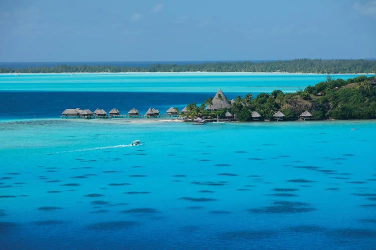 Bungalows On The Beach, Bora Bora, Society Islands, French Polynesia I