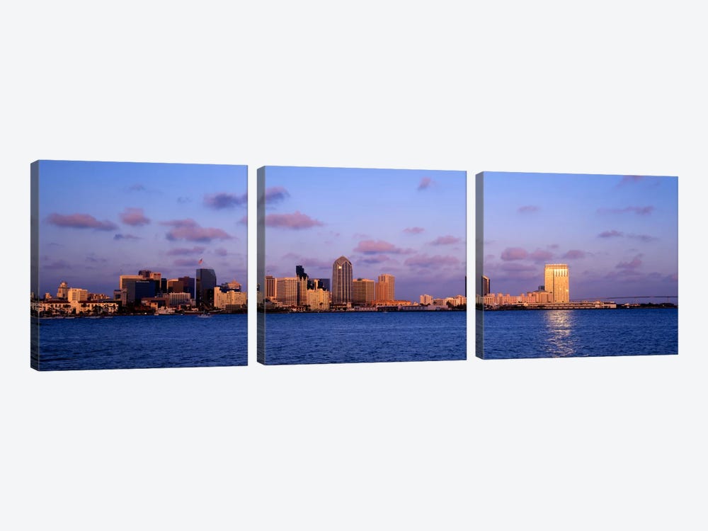 Sunset, San Diego, California, USA by Panoramic Images 3-piece Canvas Artwork
