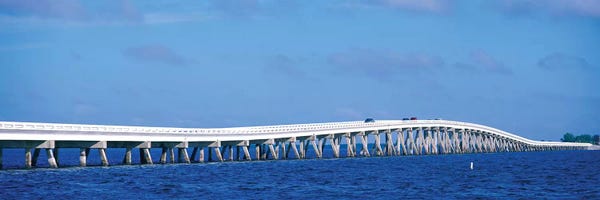 Streets: Causeway Over Atlantic Ocean, Sanibel Causeway, Sanibel Island, Florida, USA by Panoramic Images