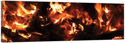 Close-Up Of Bonfire At Night I Canvas Art Print