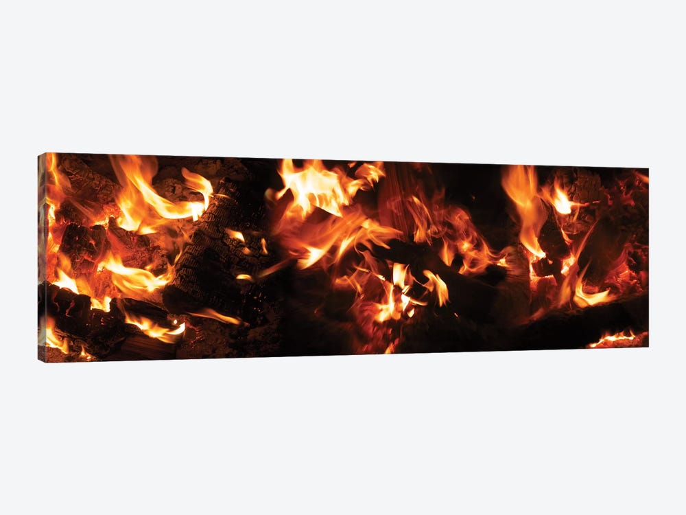 Close-Up Of Bonfire At Night I by Panoramic Images 1-piece Art Print