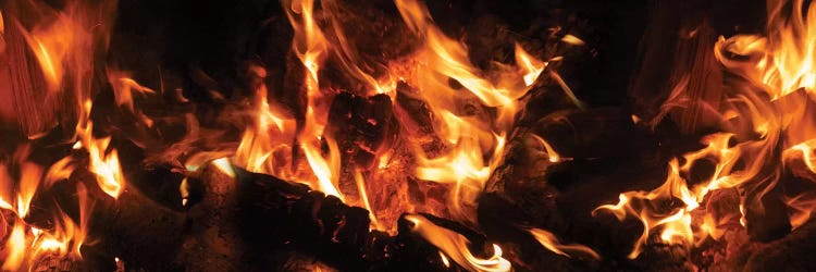 Close-Up Of Bonfire At Night III by Panoramic Images wall art