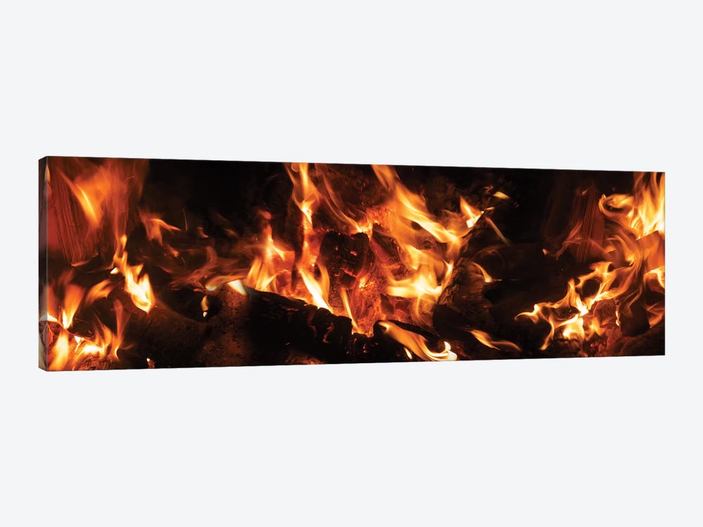 Close-Up Of Bonfire At Night III by Panoramic Images 1-piece Canvas Print