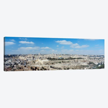 Ariel View Of The Western Wall, Jerusalem, Israel Canvas Print #PIM1447} by Panoramic Images Canvas Artwork