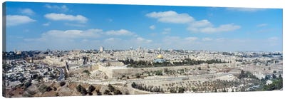 Ariel View Of The Western Wall, Jerusalem, Israel Canvas Art Print - Judaism