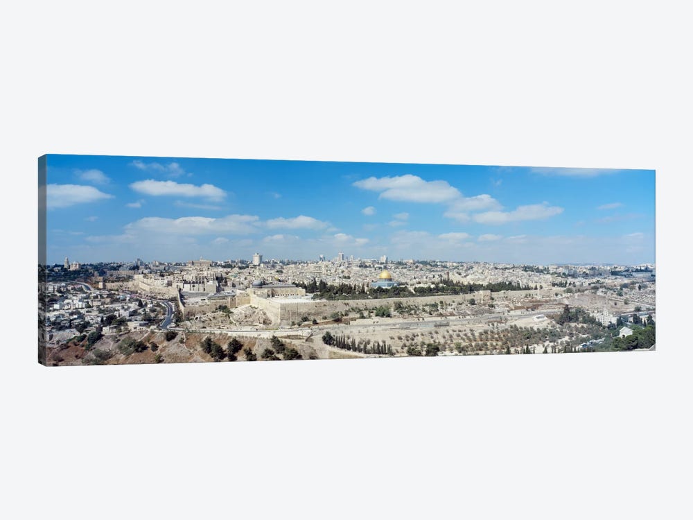 Ariel View Of The Western Wall, Jerusalem, Israel by Panoramic Images 1-piece Canvas Wall Art