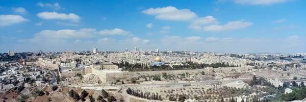 Panoramic Images: Ariel View Of The Western Wall, Jerusalem, Israel by Panoramic Images