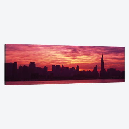 Hudson River New YorkNYC, New York City, New York State, USA Canvas Print #PIM1451} by Panoramic Images Canvas Art