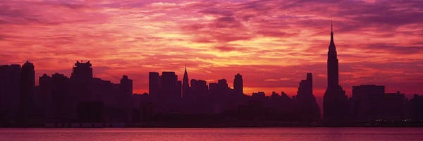 New York City Skylines: Hudson River New York NYC, New York City, New York State, USA by Panoramic Images