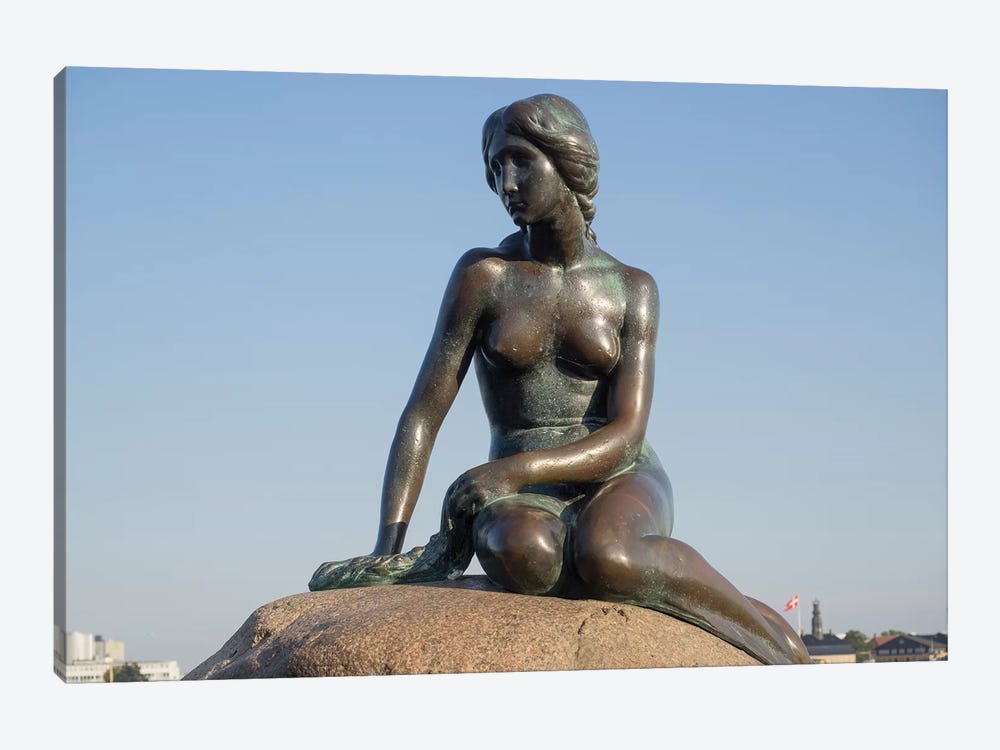 Close-Up Of The Little Mermaid Statue, Copenhagen, Denmark by Panoramic Images 1-piece Canvas Artwork