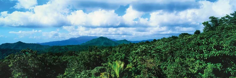 Clouds Over Mountain Range, Dominica, Caribbean