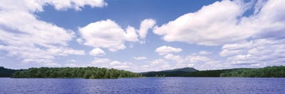 Clouds Over Oswegatchie River, Adirondack Mountains, Wanakena, New York State, USA by Panoramic Images canvas print