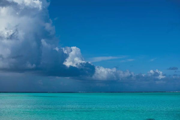 Calm: Clouds Over The Pacific Ocean, Bora Bora, Society Islands, French Polynesia I by Panoramic Images