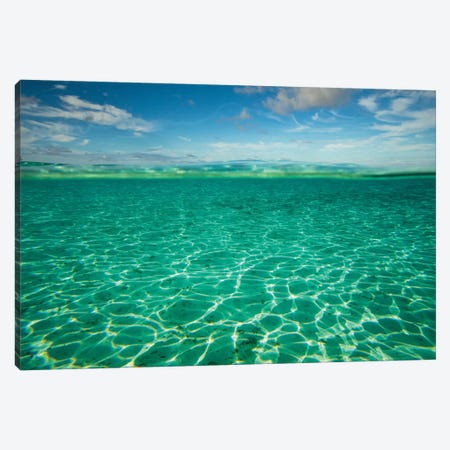 Clouds Over The Pacific Ocean, Bora Bora, Society Islands, French Polynesia II Canvas Print #PIM14579} by Panoramic Images Canvas Art Print