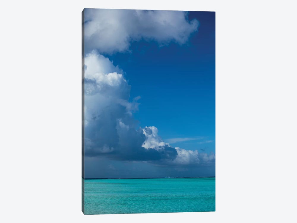 Clouds Over The Pacific Ocean, Bora Bora, Society Islands, French Polynesia III by Panoramic Images 1-piece Canvas Artwork