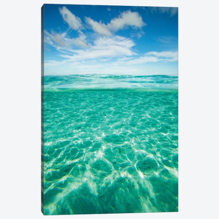 Clouds Over The Pacific Ocean, Bora Bora, Society Islands, French Polynesia IV Canvas Print #PIM14581} by Panoramic Images Canvas Art