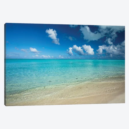 Clouds Over The Pacific Ocean, Bora Bora, Society Islands, French Polynesia V Canvas Print #PIM14582} by Panoramic Images Canvas Artwork