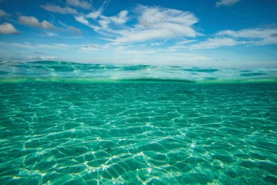 Canvas Print: Clouds Over The Pacific Ocean, Bora Bora, Society Islands, French Polynesia VI by Panoramic Images - thumbnail