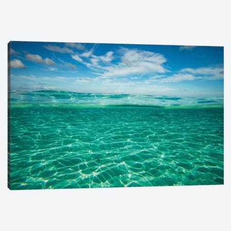 Clouds Over The Pacific Ocean, Bora Bora, Society Islands, French Polynesia VI Canvas Print #PIM14583} by Panoramic Images Canvas Art