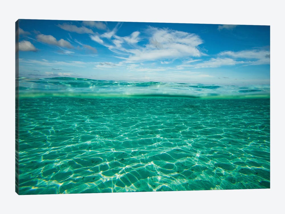Clouds Over The Pacific Ocean, Bora Bora, Society Islands, French Polynesia VI by Panoramic Images 1-piece Canvas Art Print