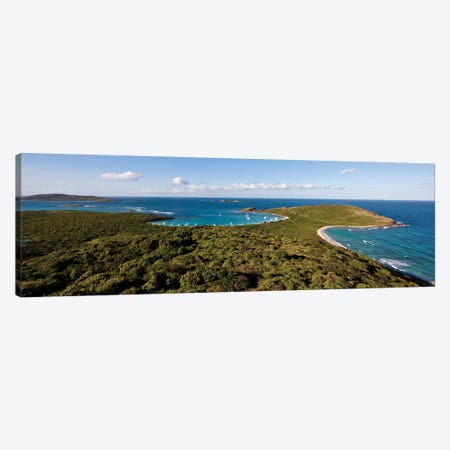 Elevated View Of Beach, Culebra Island, Puerto Rico I Canvas Print #PIM14625} by Panoramic Images Canvas Artwork