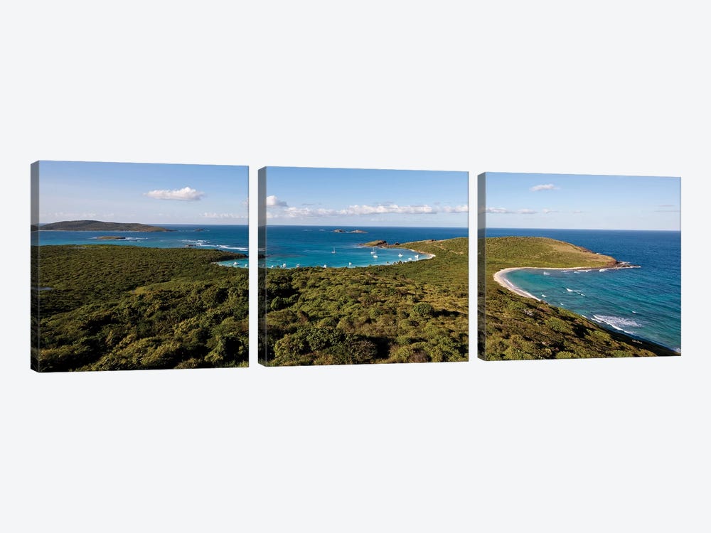 Elevated View Of Beach, Culebra Island, Puerto Rico I by Panoramic Images 3-piece Canvas Art Print
