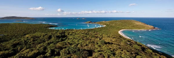 Culebra: Elevated View Of Beach, Culebra Island, Puerto Rico I by Panoramic Images