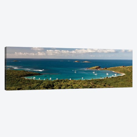 Elevated View Of Beach, Culebra Island, Puerto Rico II Canvas Print #PIM14626} by Panoramic Images Canvas Wall Art