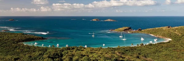 Puerto Rico: Elevated View Of Beach, Culebra Island, Puerto Rico II by Panoramic Images