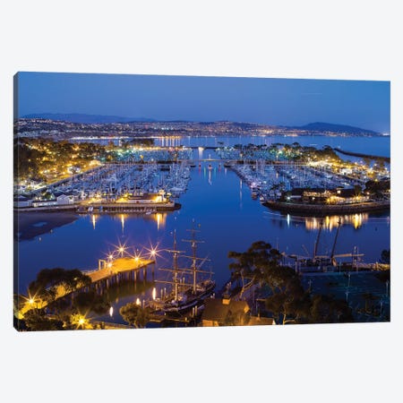 Elevated View Of Dana Point Harbor, Orange County, California, USA Canvas Print #PIM14627} by Panoramic Images Canvas Art