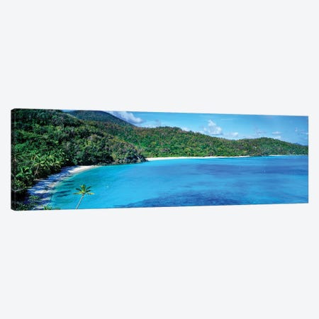 Elevated View Of Hawksnest Bay, Saint John, U.S. Virgin Islands Canvas Print #PIM14628} by Panoramic Images Canvas Art Print