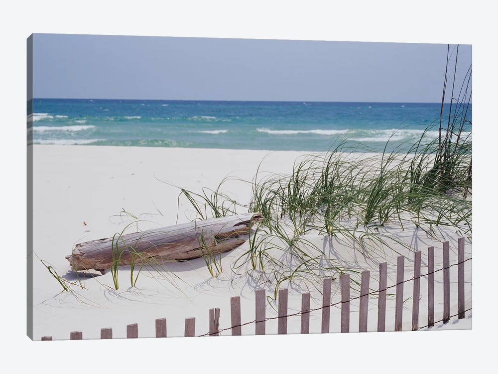Fence On The Beach, Alabama, Gulf Of Mexico, USA by Panoramic Images 1-piece Canvas Print