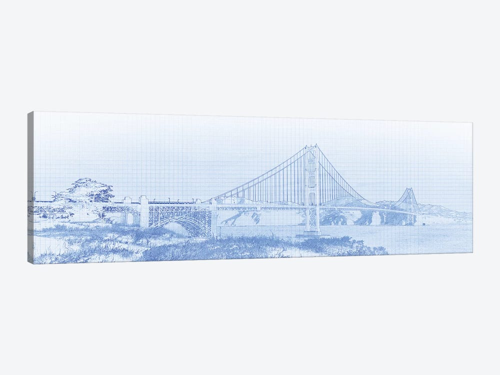 Golden Gate Bridge, San Francisco, San Francisco County, California, USA by Panoramic Images 1-piece Canvas Wall Art